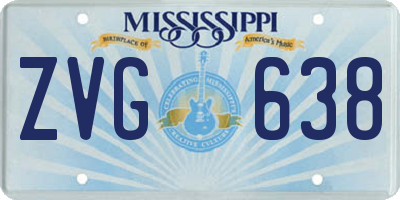 MS license plate ZVG638