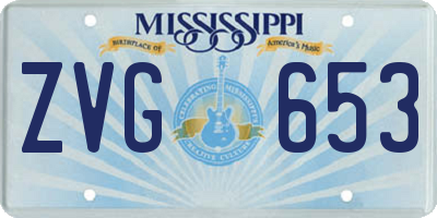 MS license plate ZVG653