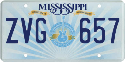 MS license plate ZVG657