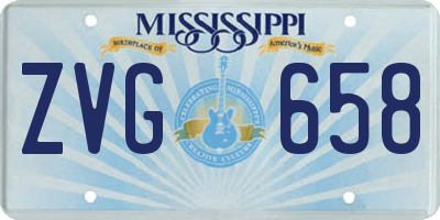MS license plate ZVG658