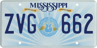 MS license plate ZVG662