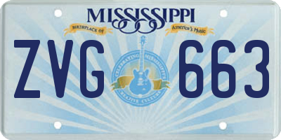 MS license plate ZVG663