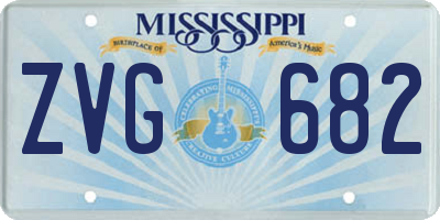 MS license plate ZVG682