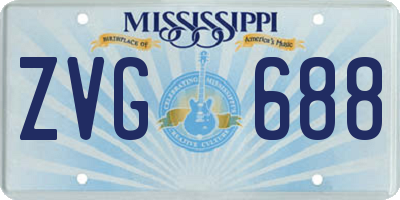 MS license plate ZVG688