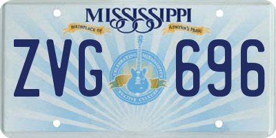 MS license plate ZVG696