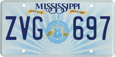MS license plate ZVG697