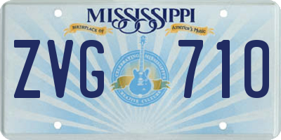 MS license plate ZVG710