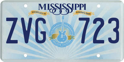 MS license plate ZVG723