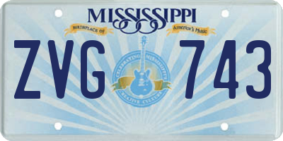MS license plate ZVG743
