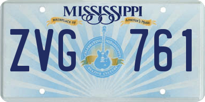 MS license plate ZVG761
