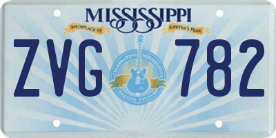 MS license plate ZVG782