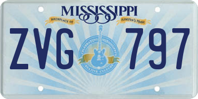 MS license plate ZVG797