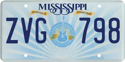 MS license plate ZVG798