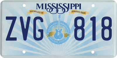 MS license plate ZVG818