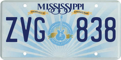 MS license plate ZVG838