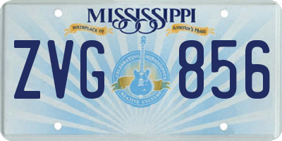 MS license plate ZVG856