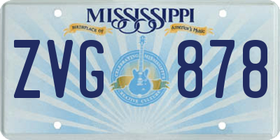 MS license plate ZVG878