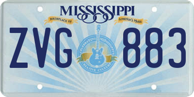 MS license plate ZVG883