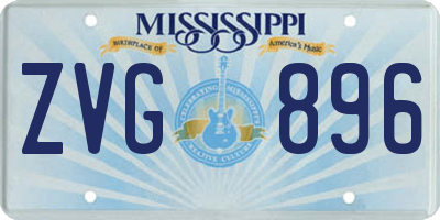 MS license plate ZVG896