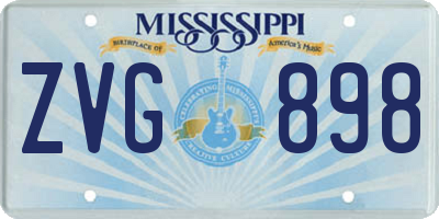 MS license plate ZVG898