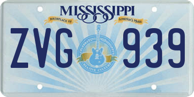 MS license plate ZVG939