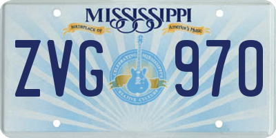 MS license plate ZVG970