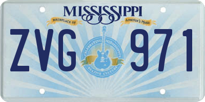 MS license plate ZVG971