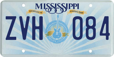 MS license plate ZVH084