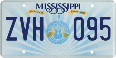 MS license plate ZVH095