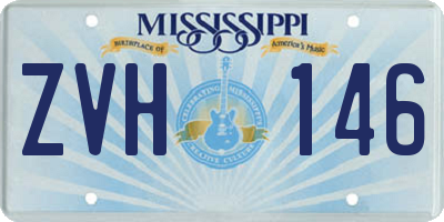 MS license plate ZVH146