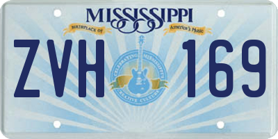 MS license plate ZVH169