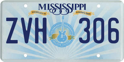 MS license plate ZVH306