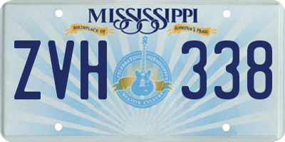 MS license plate ZVH338