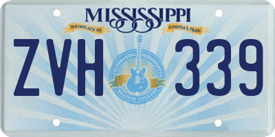 MS license plate ZVH339