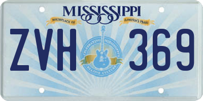 MS license plate ZVH369