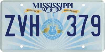 MS license plate ZVH379