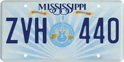 MS license plate ZVH440