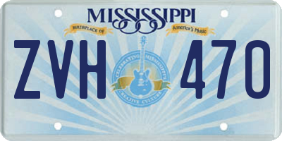 MS license plate ZVH470