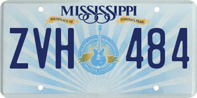 MS license plate ZVH484