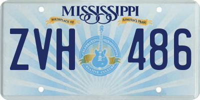 MS license plate ZVH486