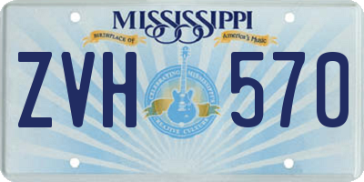 MS license plate ZVH570