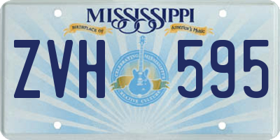 MS license plate ZVH595