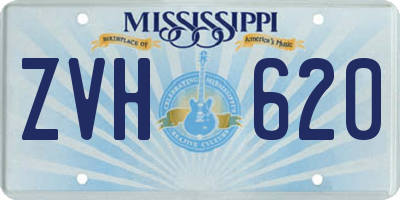 MS license plate ZVH620
