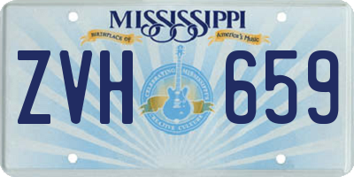 MS license plate ZVH659