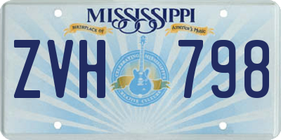 MS license plate ZVH798