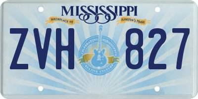 MS license plate ZVH827