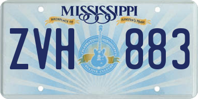 MS license plate ZVH883