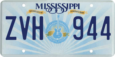 MS license plate ZVH944