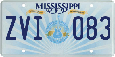 MS license plate ZVI083