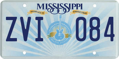 MS license plate ZVI084